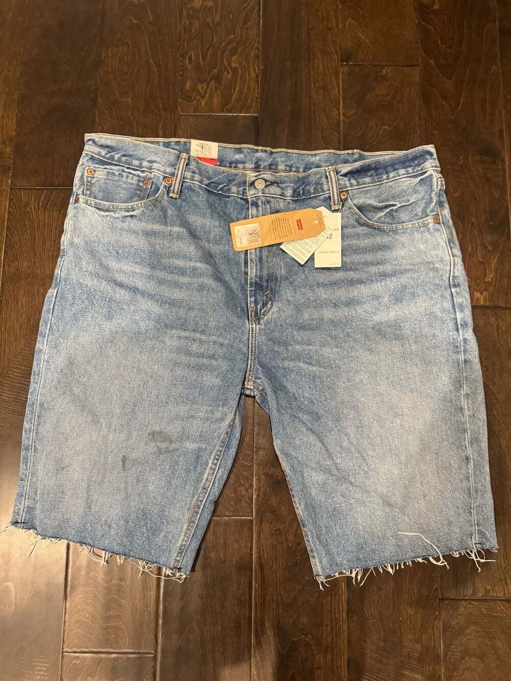 Levi's 502 Raw Hem Denim Shorts Size 42